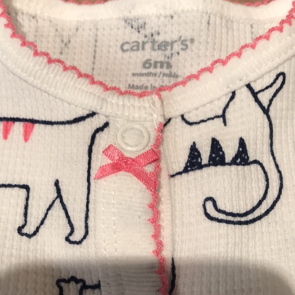 Carter’s cat themed snap on onsie - Picture 3 of 5
